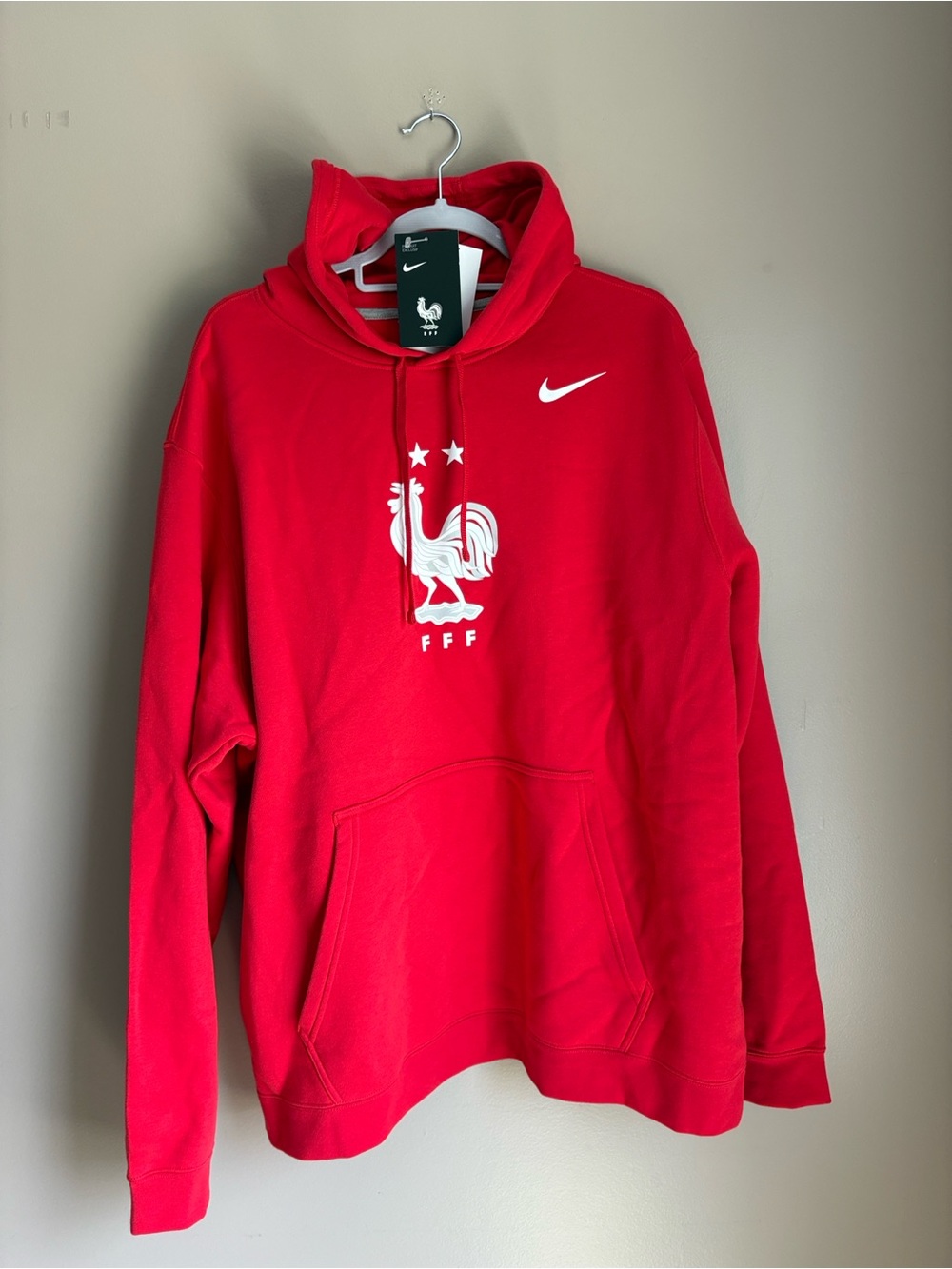 Nike Red FFF Crest Pullover Hoodie - Men’s